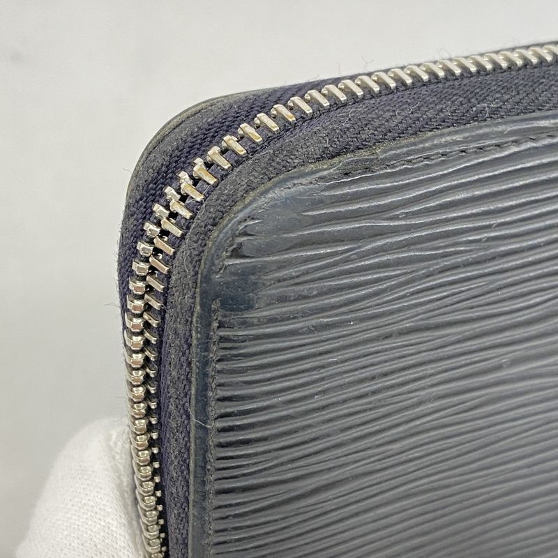 Louis Vuitton Epi Zippy Wallet M61857 Noir Black Men Women Unisex