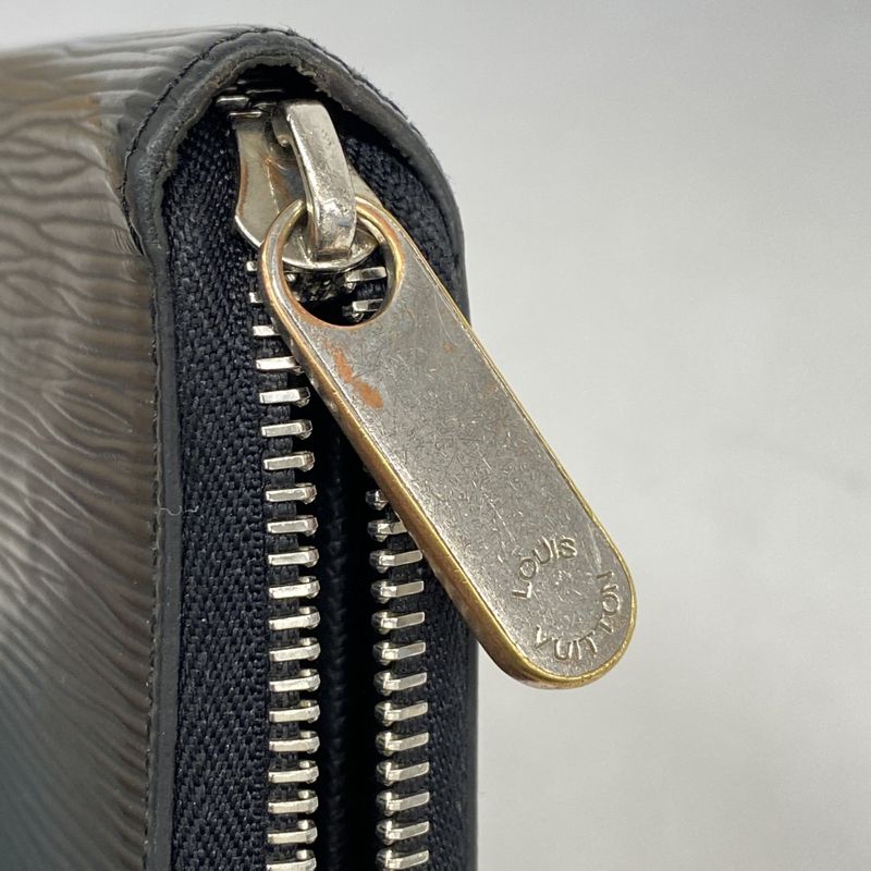 Louis Vuitton Epi Zippy Wallet M61857 Noir Black Men Women Unisex