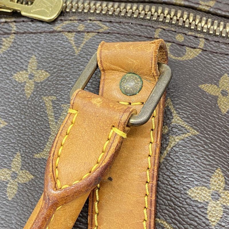 Louis Vuitton Boston Bag Monogram Keepall Bandoliere 50 M41416 Brown Men Women