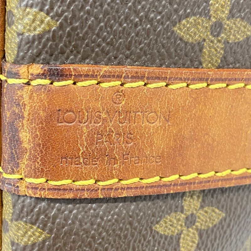 Louis Vuitton Boston Bag Monogram Keepall Bandoliere 50 M41416 Brown Men Women