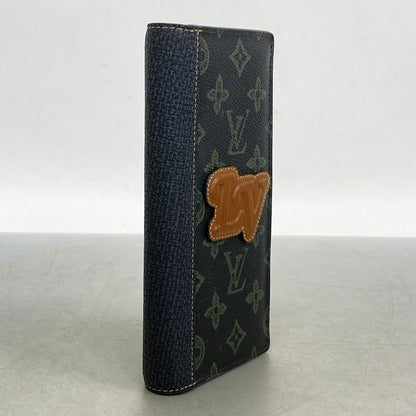 Louis Vuitton Long Wallet Monogram Record Portefeuille Brother NM M81807 Black