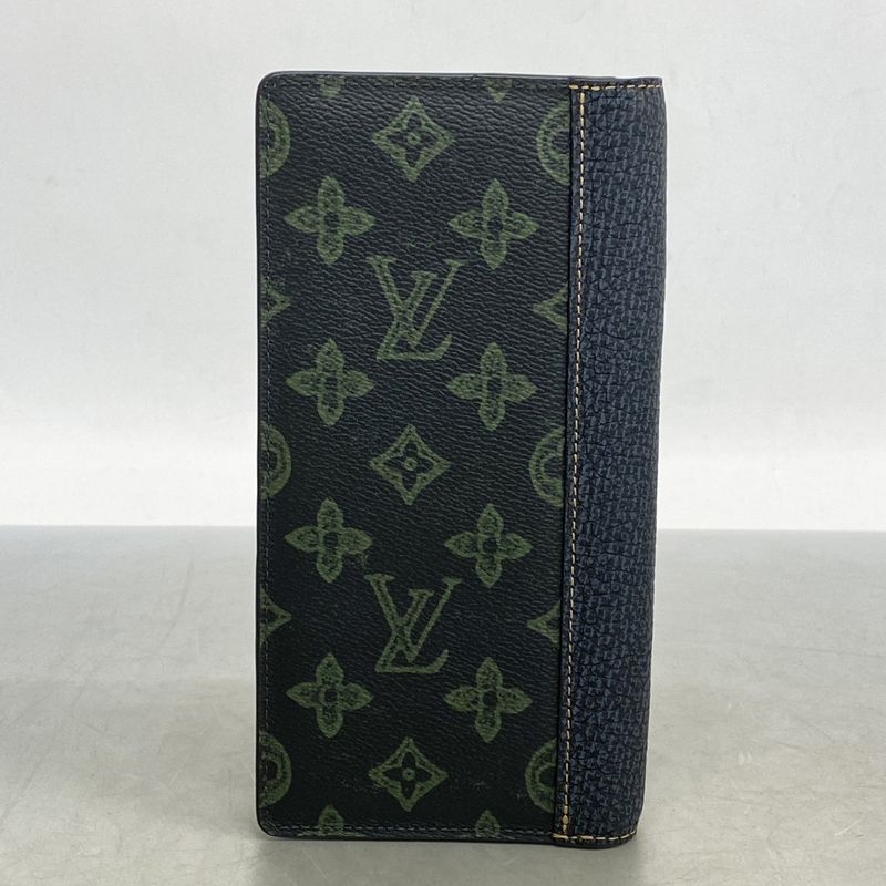 Louis Vuitton Long Wallet Monogram Record Portefeuille Brother NM M81807 Black