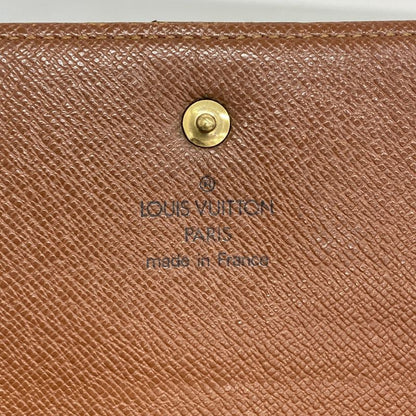 Louis Vuitton Trifold Long Wallet Monogram Porte Tresor International M61215