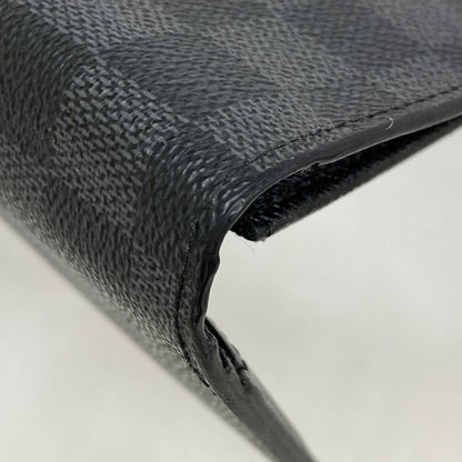 Louis Vuitton Long Wallet Damier Graphite Portefeuille Plaza N62665 Gray Black