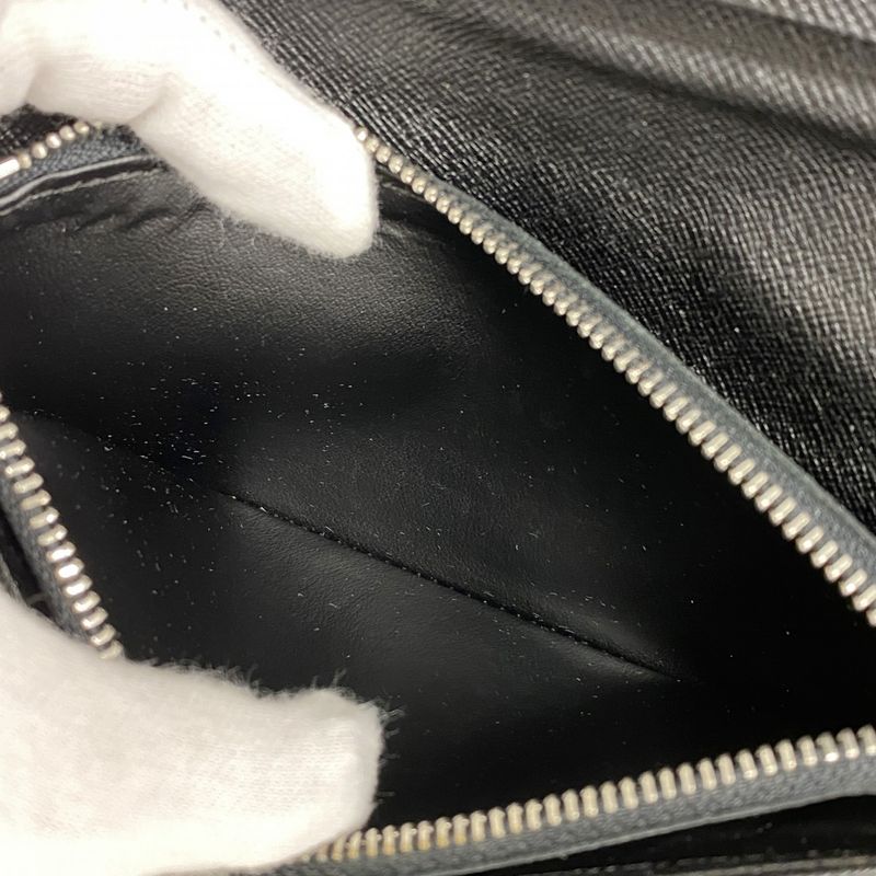 Louis Vuitton Long Wallet Damier Graphite Portefeuille Plaza N62665 Gray Black