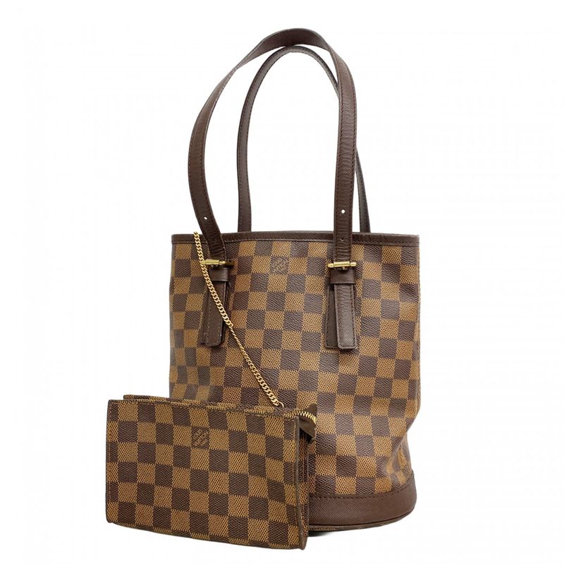 Louis Vuitton Tote Bag Damier Marais N42240 Ebene Ladies