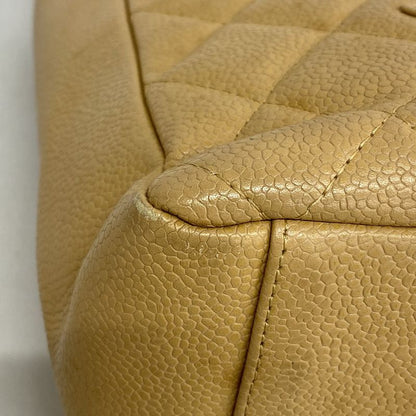 Chanel Tote Bag Matelasse Caviar Skin Beige Gold Hardware Women's