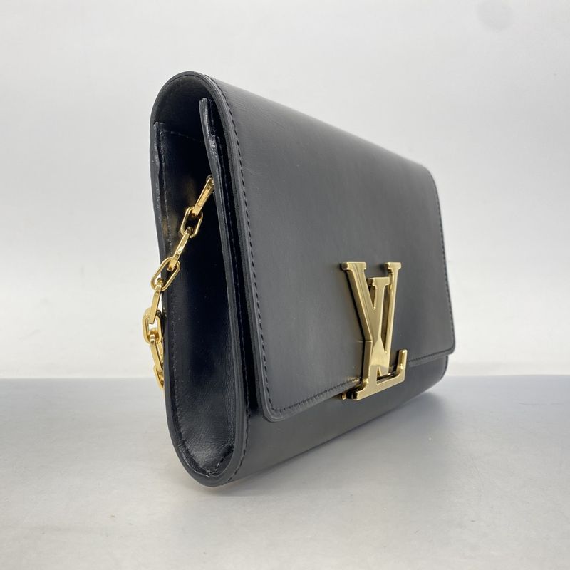 Louis Vuitton Shoulder Bag Pochette Louise MM M41279 Noir Black Women's