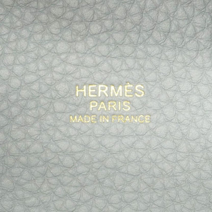 Hermes Handbag Picotin Lock MM Taurillon Clemence Blue Run Gold Hardware K