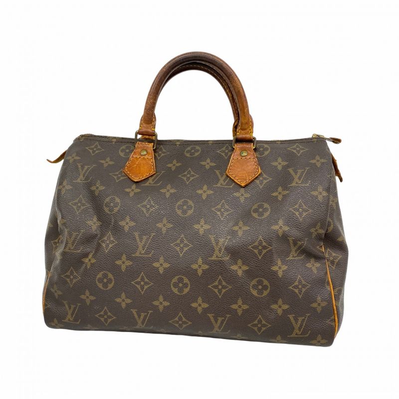 Louis Vuitton Handbag Monogram Speedy 30 M41108 Brown Ladies