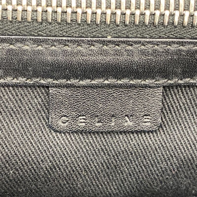 Celine Handbag C Macadam Boogie Bag Suede Black Silver Hardware Women's