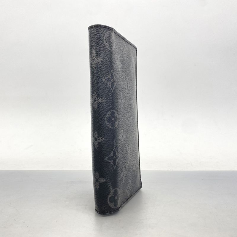 Louis Vuitton Long Wallet Monogram Eclipse Portefeuille Brother M61697 Black