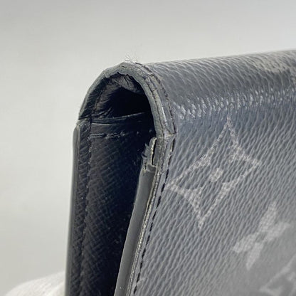 Louis Vuitton Long Wallet Monogram Eclipse Portefeuille Brother M61697 Black