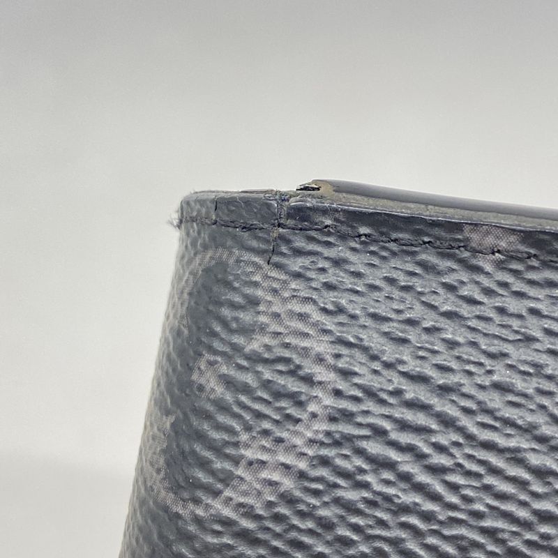 Louis Vuitton Long Wallet Monogram Eclipse Portefeuille Brother M61697 Black