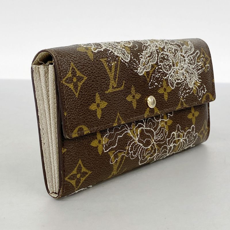 Louis Vuitton Long Wallet Monogram Dantelle Portefeuille Sarah M95389 Brown