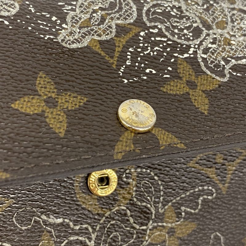 Louis Vuitton Long Wallet Monogram Dantelle Portefeuille Sarah M95389 Brown