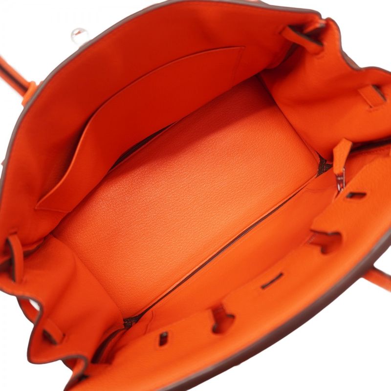 Hermes Handbag Birkin 25 Togo Capucines Silver Hardware A Engraved Ladies