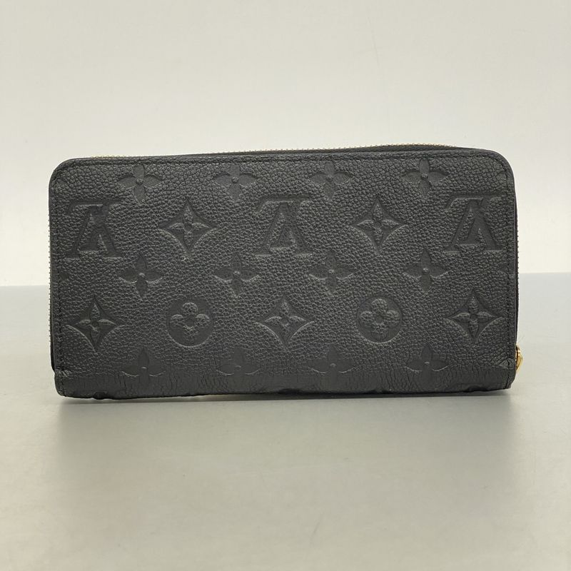 Louis Vuitton Long Wallet Monogram ・empreinte Zippy Wallet M61864 Noir Black
