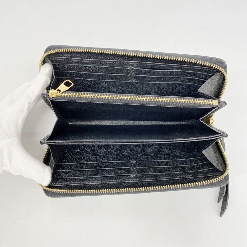 Louis Vuitton Long Wallet Monogram ・empreinte Zippy Wallet M61864 Noir Black