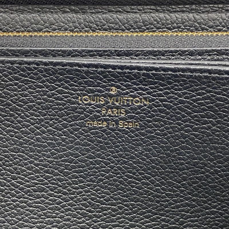 Louis Vuitton Long Wallet Monogram ・empreinte Zippy Wallet M61864 Noir Black
