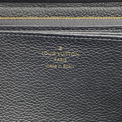 Louis Vuitton Long Wallet Monogram ・empreinte Zippy Wallet M61864 Noir Black