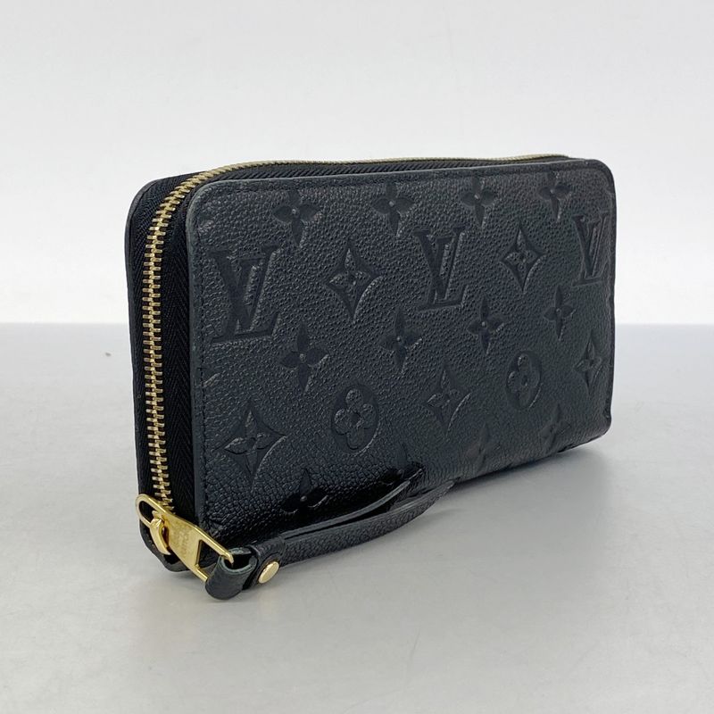 Louis Vuitton Long Wallet Monogram ・empreinte Zippy Wallet M61864 Noir Black