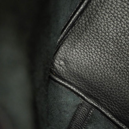 Hermes Handbag Picotin PM Taurillon Clemence Black Silver Hardware □J Engraved