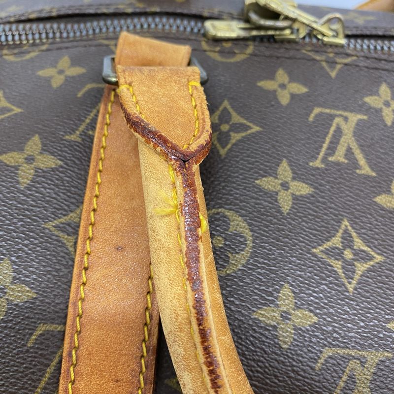 Louis Vuitton Boston Bag Monogram Keepall 55 M41424 Brown Men Women Unisex