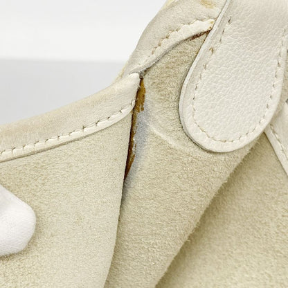 Hermes Shoulder Bag Vespa PM Evercolor White Gold Hardware 〇X Engraved Ladies