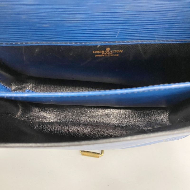 Louis Vuitton Shoulder Bag Epi Cartesiere M52245 Toledo Blue Ladies