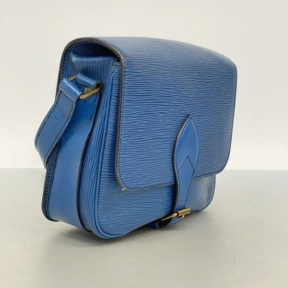 Louis Vuitton Shoulder Bag Epi Cartesiere M52245 Toledo Blue Ladies