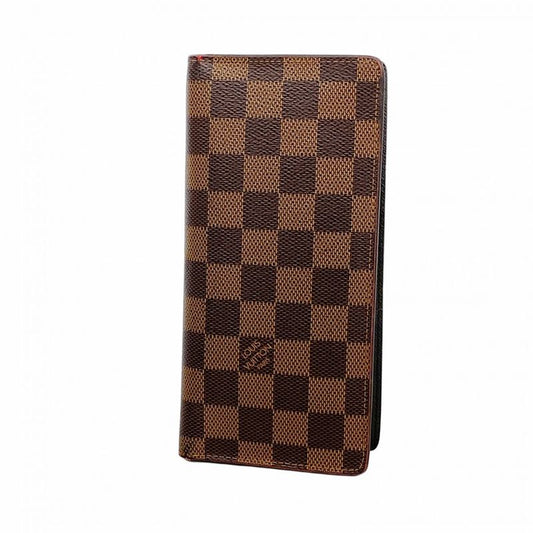 Louis Vuitton Long Wallet Damier Portefeuille Brother N60017 Ebene Men's