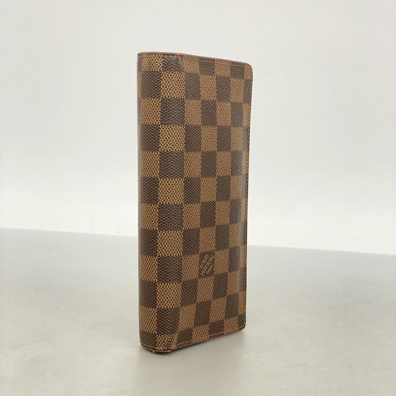 Louis Vuitton Long Wallet Damier Portefeuille Brother N60017 Ebene Men's