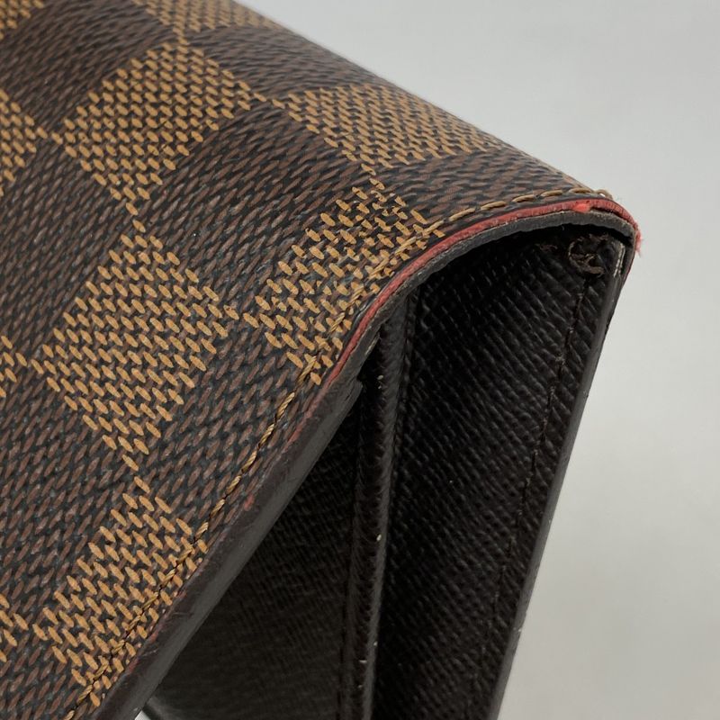 Louis Vuitton Long Wallet Damier Portefeuille Brother N60017 Ebene Men's