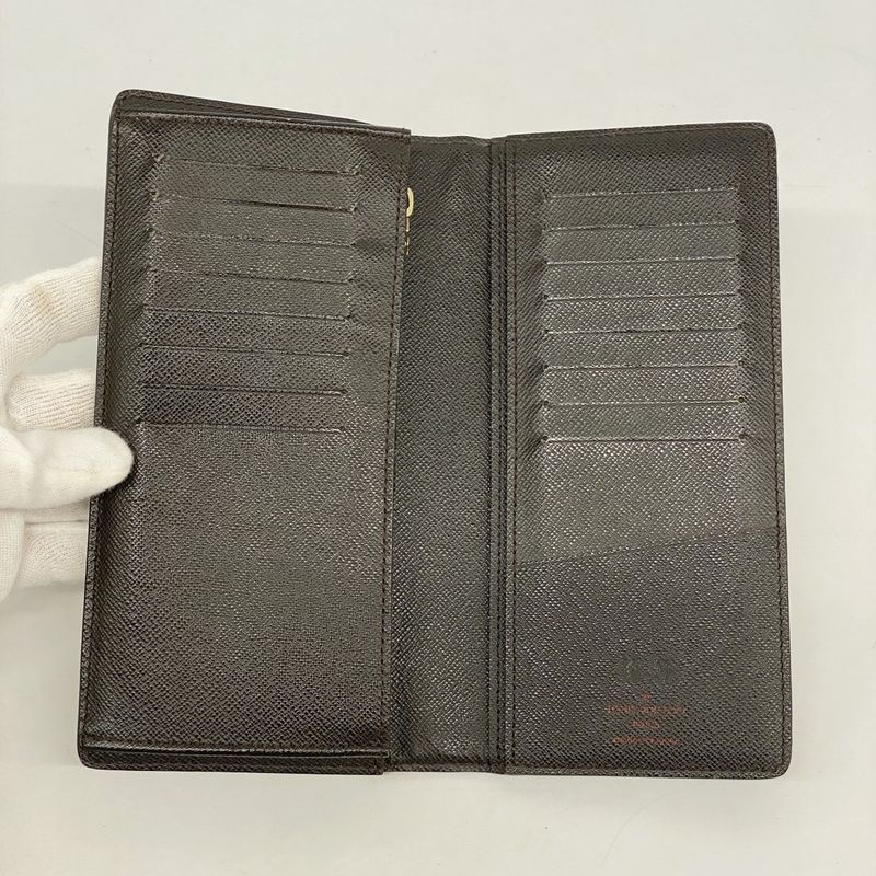 Louis Vuitton Long Wallet Damier Portefeuille Brother N60017 Ebene Men's