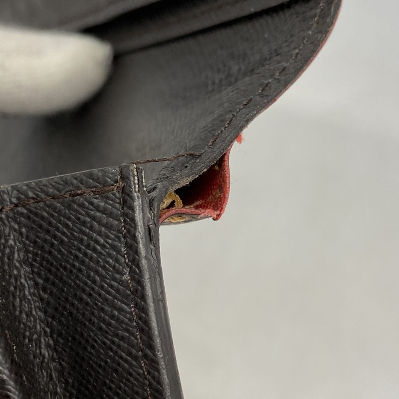 Louis Vuitton Long Wallet Damier Portefeuille Brother N60017 Ebene Men's