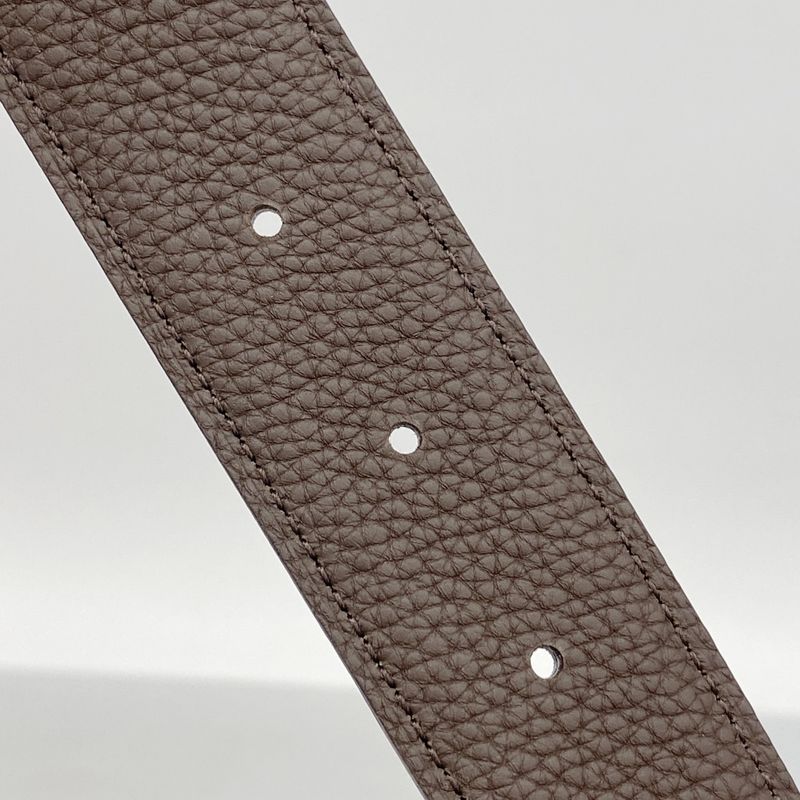 Hermes Belt Constance Belt Box Calf Taurillon Clemence Black Havana Silver