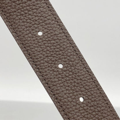 Hermes Belt Constance Belt Box Calf Taurillon Clemence Black Havana Silver