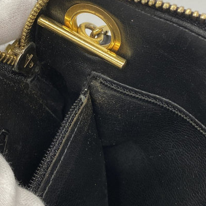 Chanel Shoulder Bag Matelasse Lambskin Black Gold Hardware Women