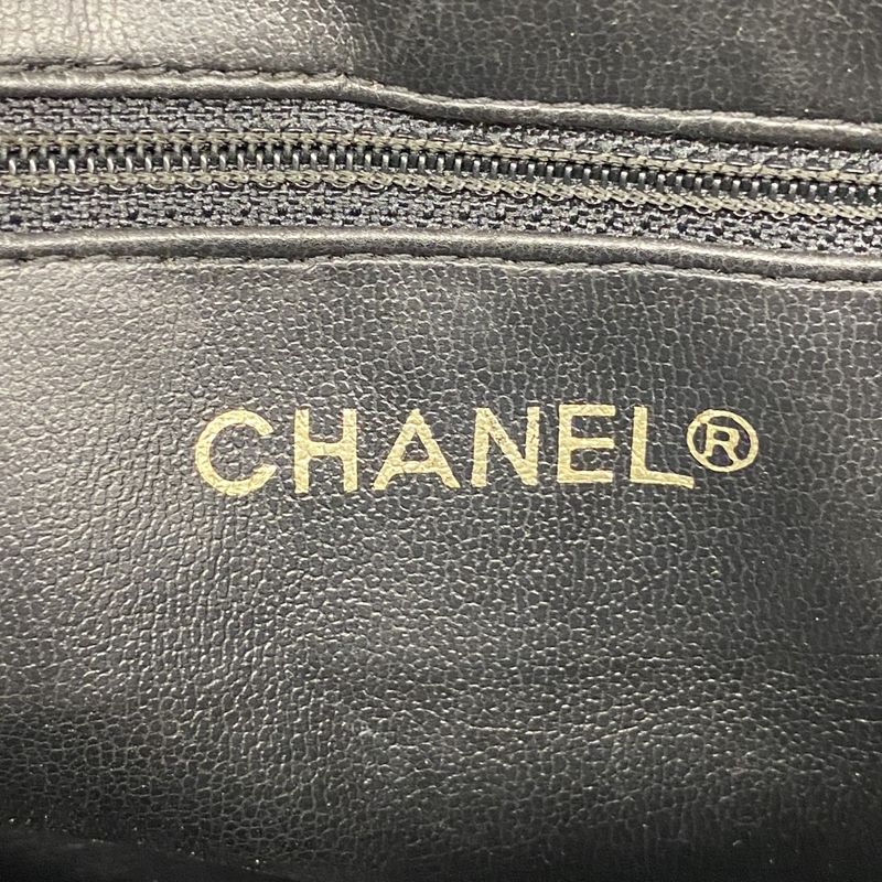 Chanel Shoulder Bag Matelasse Lambskin Black Gold Hardware Women