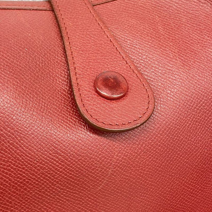 Hermes Shoulder Bag Evelyn 1PM Courchevel Rouge Cazac Gold Hardware □A Stamped