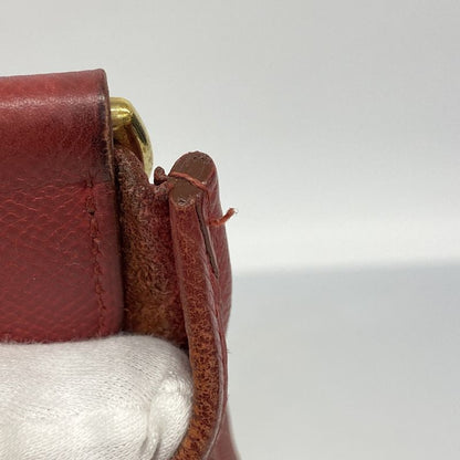 Hermes Shoulder Bag Evelyn 1PM Courchevel Rouge Cazac Gold Hardware □A Stamped