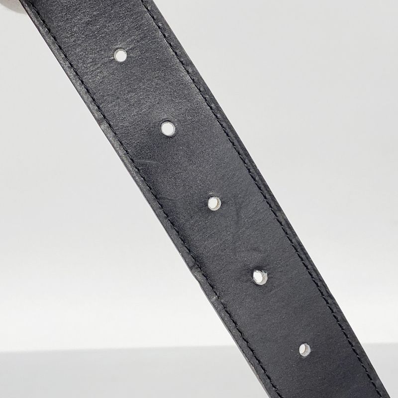 Hermes Belt Constance Belt Box Calf Togo Black Gold Hardware T Engraved Men's