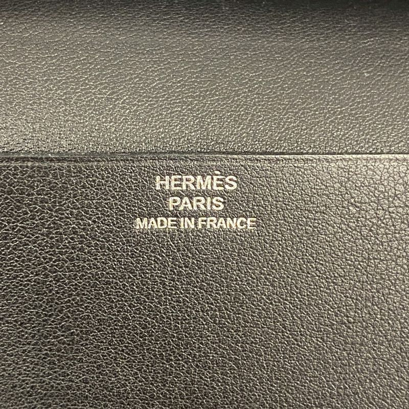 Hermes Card Case Multipuri Swift Black A Engraved Men Women Unisex