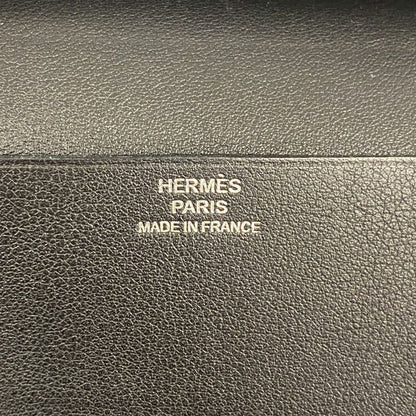 Hermes Card Case Multipuri Swift Black A Engraved Men Women Unisex