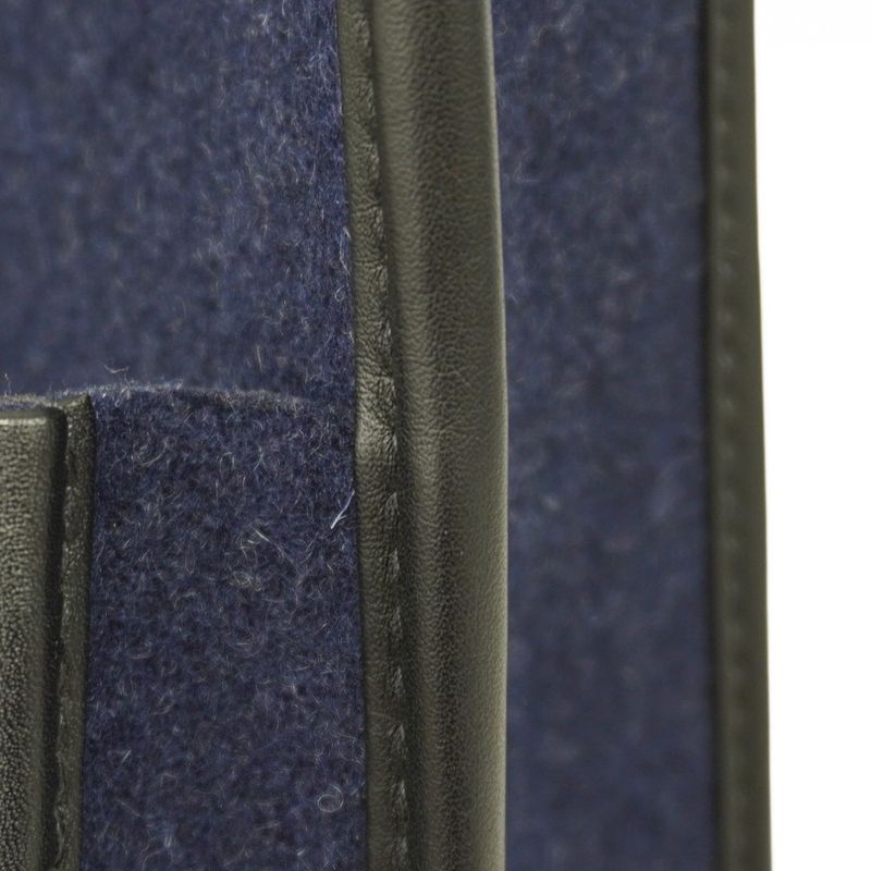 Hermes Shoulder Bag Evelyn 3PM Felt Blue Nuit Silver Hardware Y Engraved Ladies