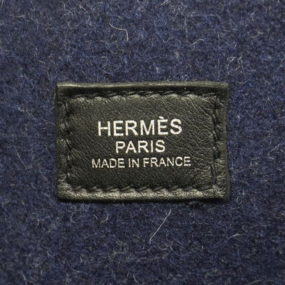 Hermes Shoulder Bag Evelyn 3PM Felt Blue Nuit Silver Hardware Y Engraved Ladies