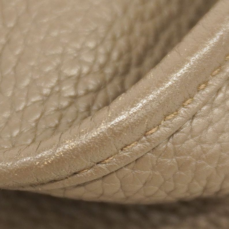 Hermes Shoulder Bag Evelyn 3GM Taurillon Clemence Taupe Silver Hardware □Q