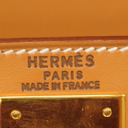 Hermes Handbag Kelly 28 Barenia Natural Gold Hardware ○Y Stamp 2way Bag Ladies