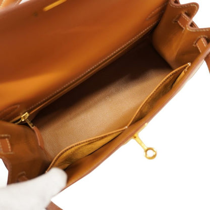 Hermes Handbag Kelly 28 Barenia Natural Gold Hardware ○Y Stamp 2way Bag Ladies